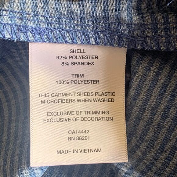 MPG Sport Shorts Men 36 NWT Hybrid Short For Land & Sea Blue Stripe Light Weight - Picture 14 of 14